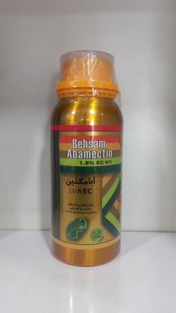 سم کنه کش و حشره کش ابامکتین (بهسم) طلایی نیم لیتری