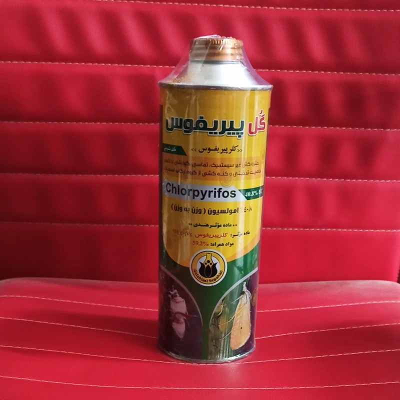 سم حشره کش دورسبان (کلروپیریفوس) یک لیتری فلزی گل شیمی